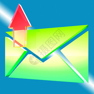 电子邮件符号显示电子邮件联系在线发送背景图片