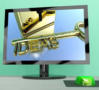 计算机屏幕显示创意时的想法键计算机屏幕显示创意时的想法键图片