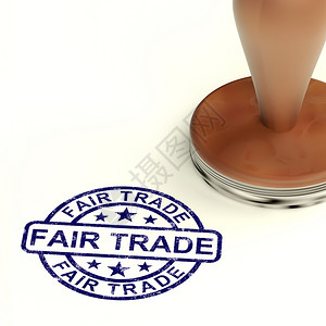 公平贸易邮票展示道德产品和公平贸易邮票展示道德产品背景图片