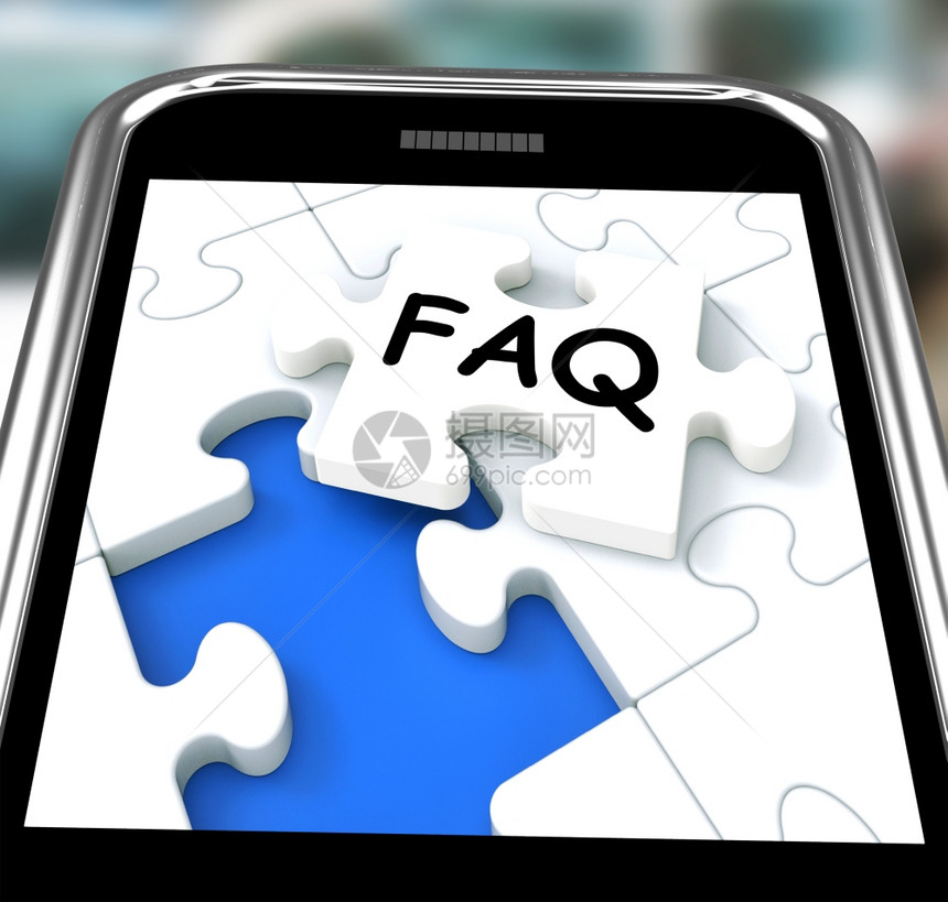 FAQ智能手机展示网站的问答支持图片
