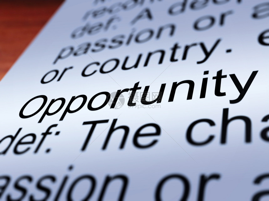 机会定义特写展示机会机会定义特写显示机会可能或职业地位图片
