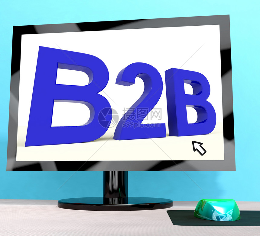 B2b关于计算机展示商业和的B2b字词Bb关于计算机展示商业和的B2b字词图片