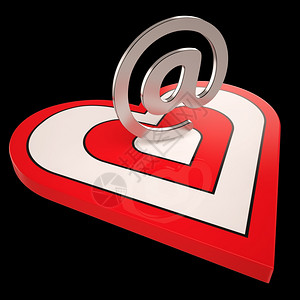 心脏电子邮件显示情人节电子邮件图片