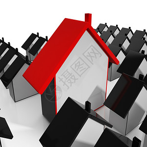 房屋图标显示出售房地产或屋图片