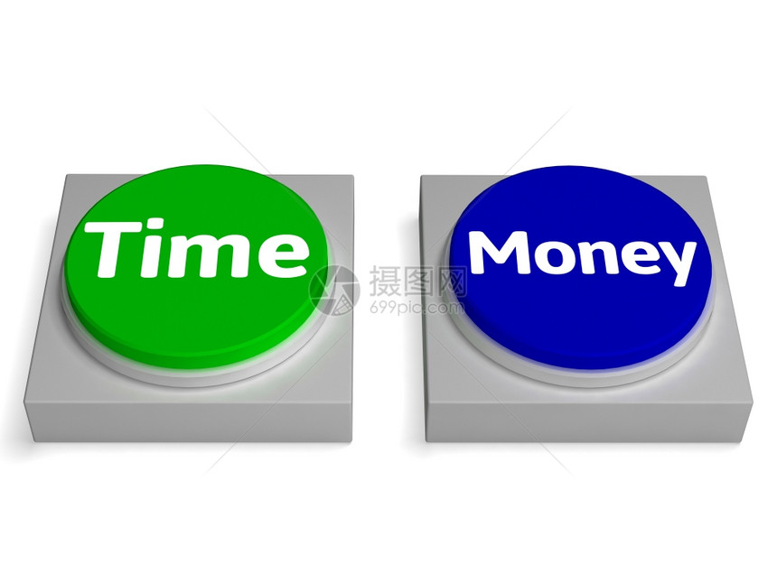 时货币按钮显示财务或闲暇图片