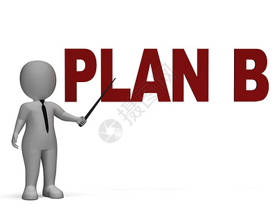 PlanB显示替代战略或决定高清图片