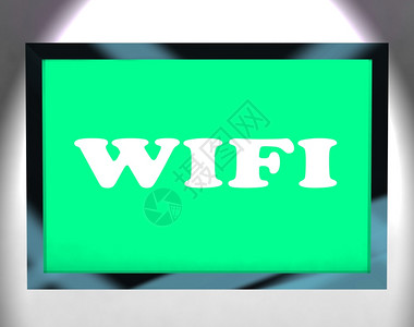 Wifi互联网屏幕显示热点Wifi或连接图片