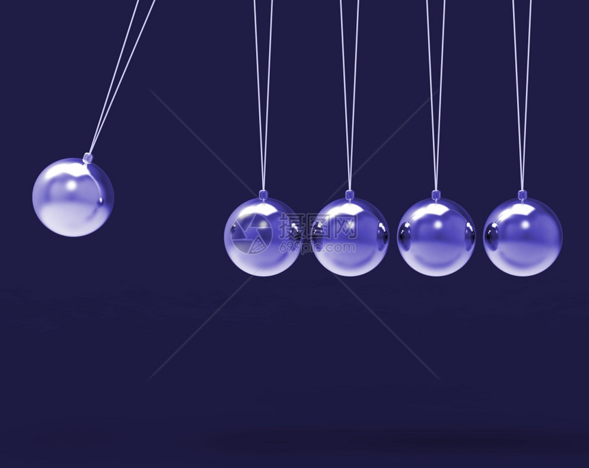 5个银质牛顿SilverNewtons摇篮显示空白球复制间5个字母单词图片