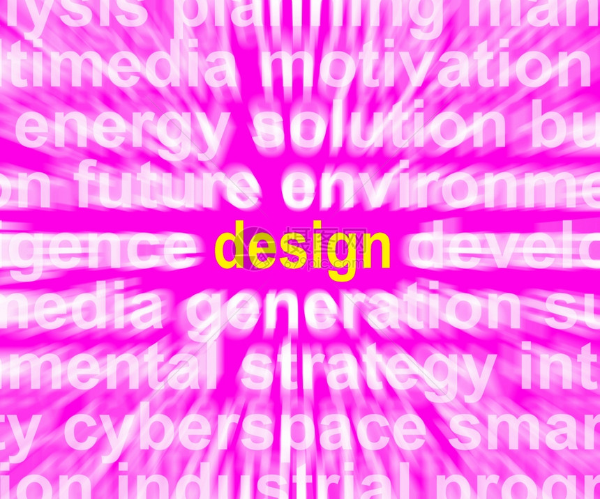 思想文字显示改进概念的或创造设计文字显示创新造和发展图片