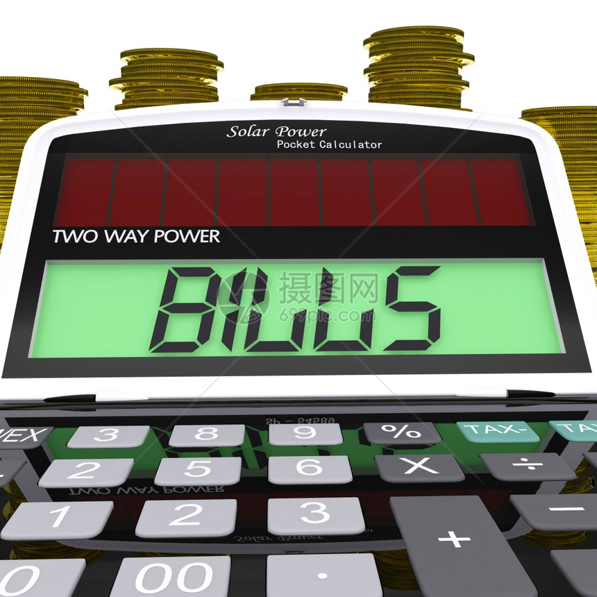 Bills计算显示应付款和账户的计算器图片