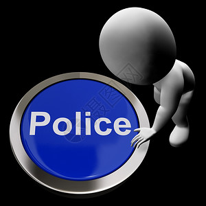 计算机产品按钮显示互联网货物购警察按钮显示执法和紧急援助背景图片