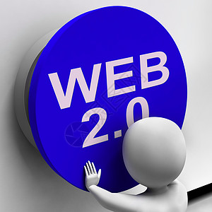 Web20按钮显示用户自创网站平台背景图片
