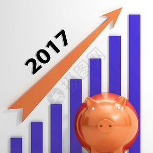 2017年图示财务和销售预测背景图片