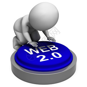 Web20按钮意指网站平台和类型图片