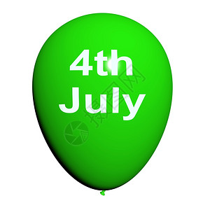 白背景红球气有复制空间供党邀请7月4日红气球展示独立精神和促进图片