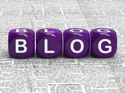 BlogDice意指信息见或营销背景图片