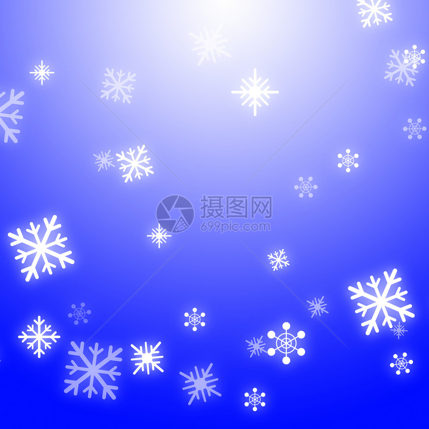 雪花背景显示季节壁纸或雪花模式图片