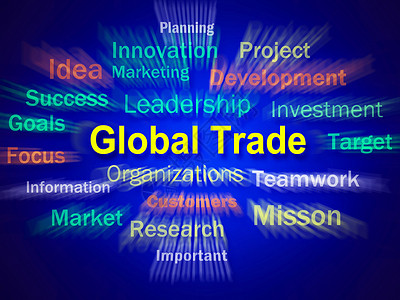 全球贸易集体风暴国际贸易规划图片