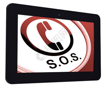 SOS平板显示紧急求助呼叫图片