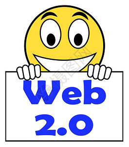 Web20信号意味着网络技术和背景图片