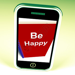 快乐的电话意思是快乐的或背景图片