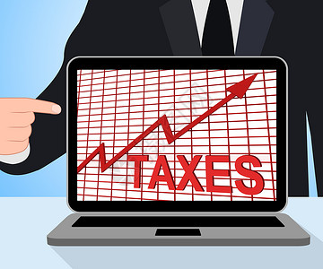 税收图表显示增税或增税的图表图片