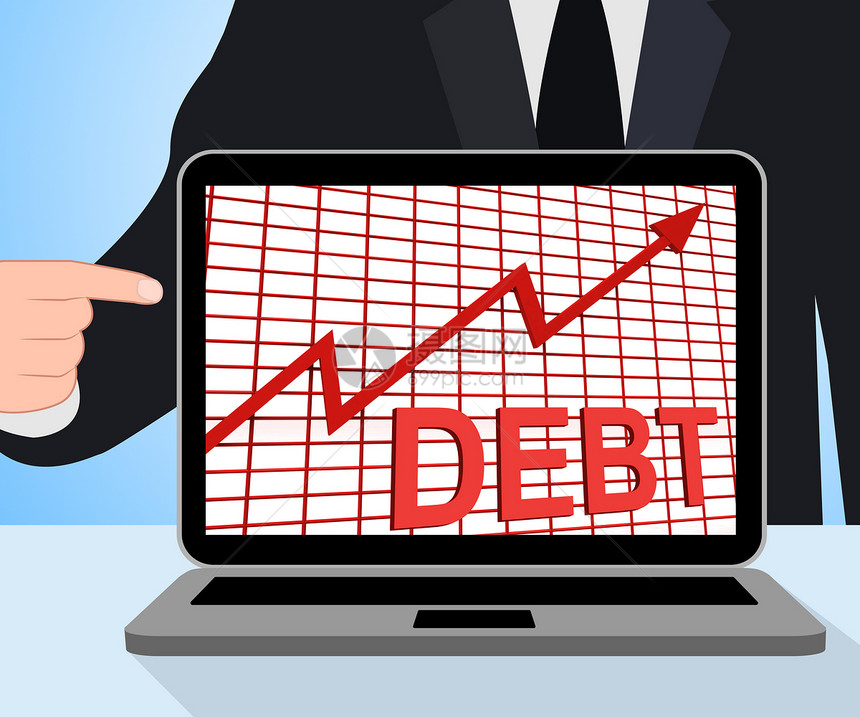 债务图表显示负债增加额图片
