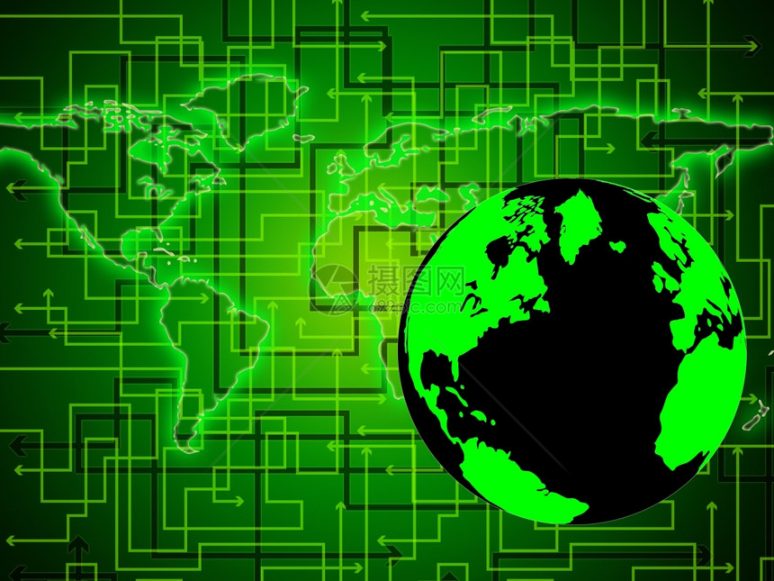 世界网络全球通信和讯网络图片