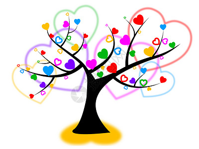 心树意味着情人节和重新造林图片