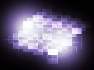 模糊像素光点代表创造和扩散图片