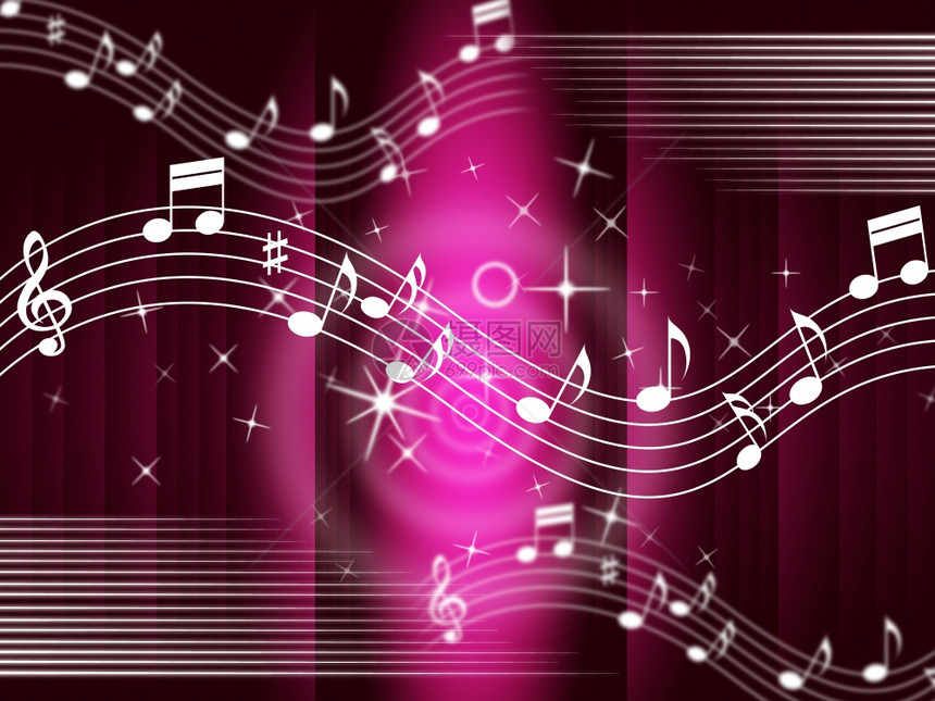 紫色音乐背景意指美和TunexA图片