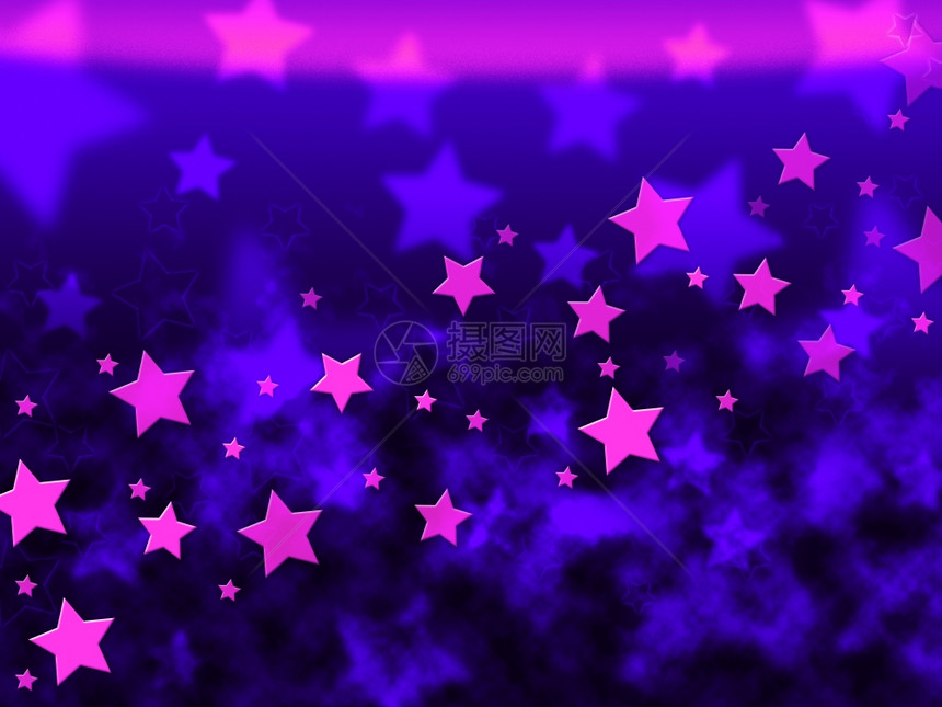 紫星背景显示天光和星图片