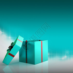 代表新年和礼品的Xmas箱背景图片