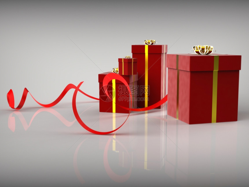 礼品盒庆祝意思是提供礼物和乐趣图片
