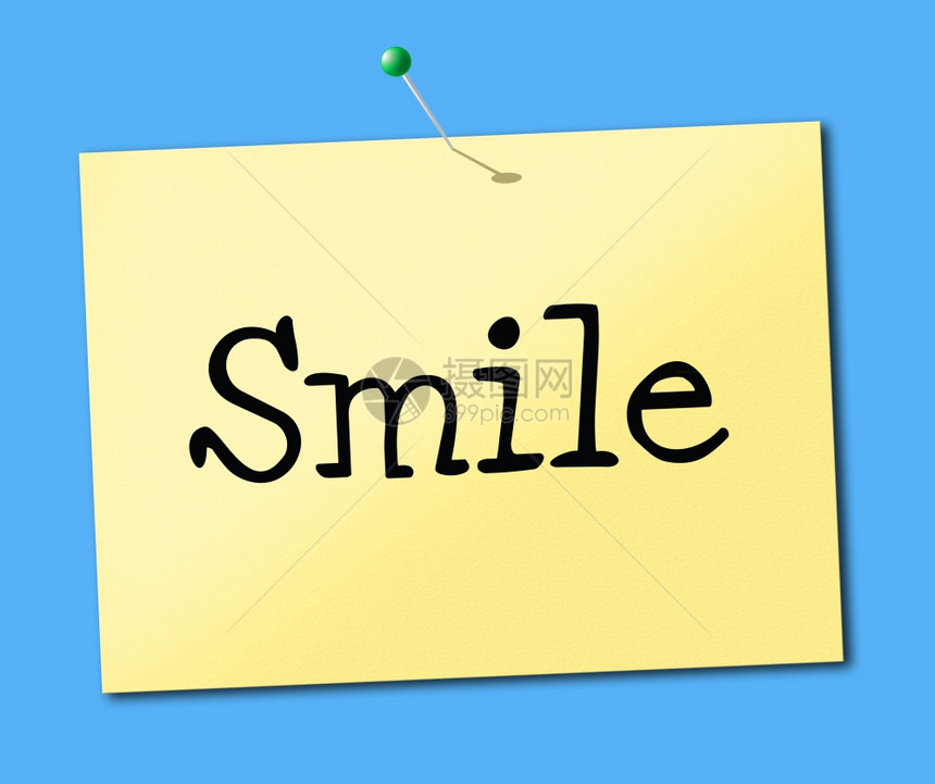 符号微笑代表积极的希望和显示图片