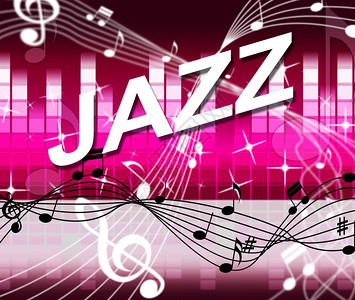 Jazz音乐播放声轨和乐队背景图片