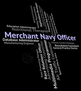 商业海军官展示水生和作业背景图片