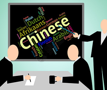 中文意思是语言和普通话背景图片