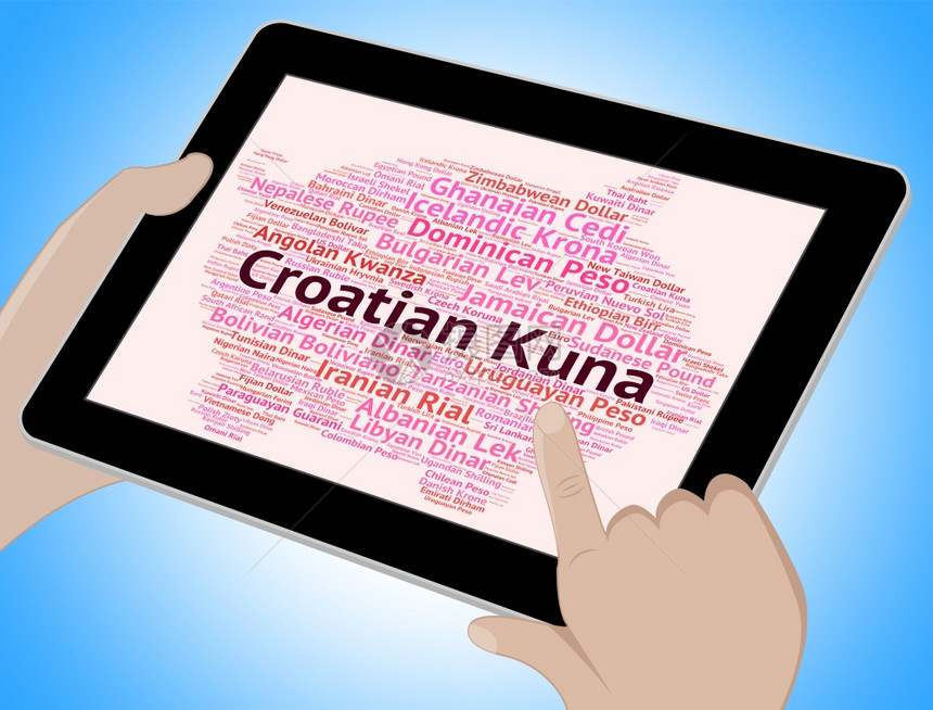 克罗地亚Kuna显示汇率和货币图片