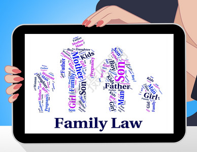 显示血缘关系和判例的家庭法图片