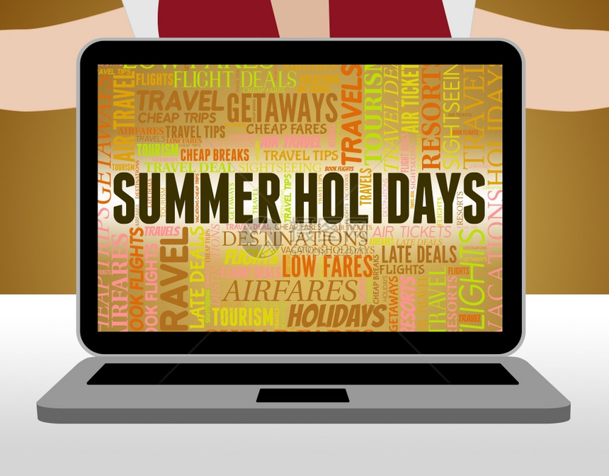 显示旅行季节和假日的暑图片