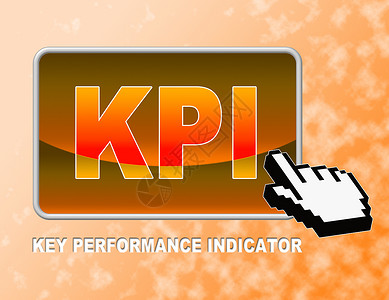 按键素材网Kpi按键代表关业绩指标和背景