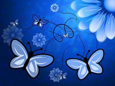 花朵上的蝴蝶意味着花图片