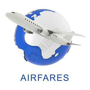 显示3D飞行航班的机票图片