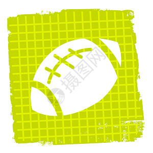 橄榄球指示图标符号和播放图片
