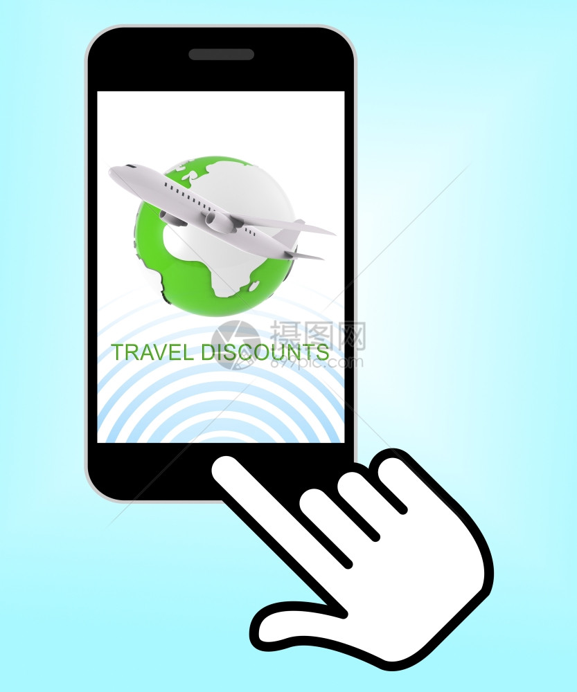 旅行折扣电话指示减少行程3d投标图片