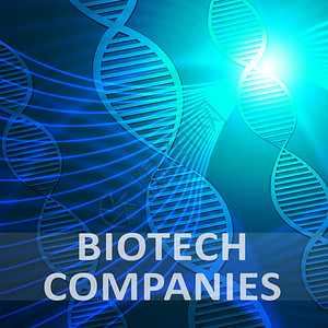 Helix生物科技公司意味着生物技术公司3d说明背景图片