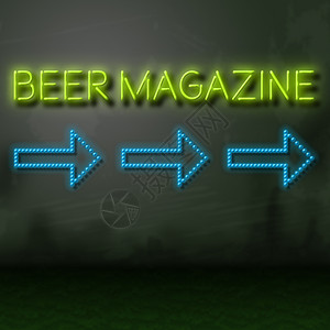 啤酒杂志尼恩标秀Lager或Ale媒体背景图片