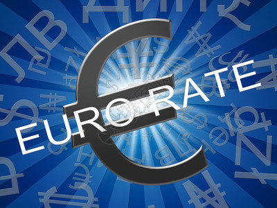 欧洲货币汇率3d说明背景图片