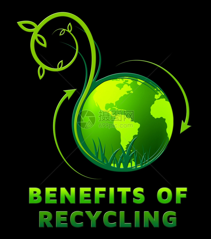回收利用的好处显示生态3d图片